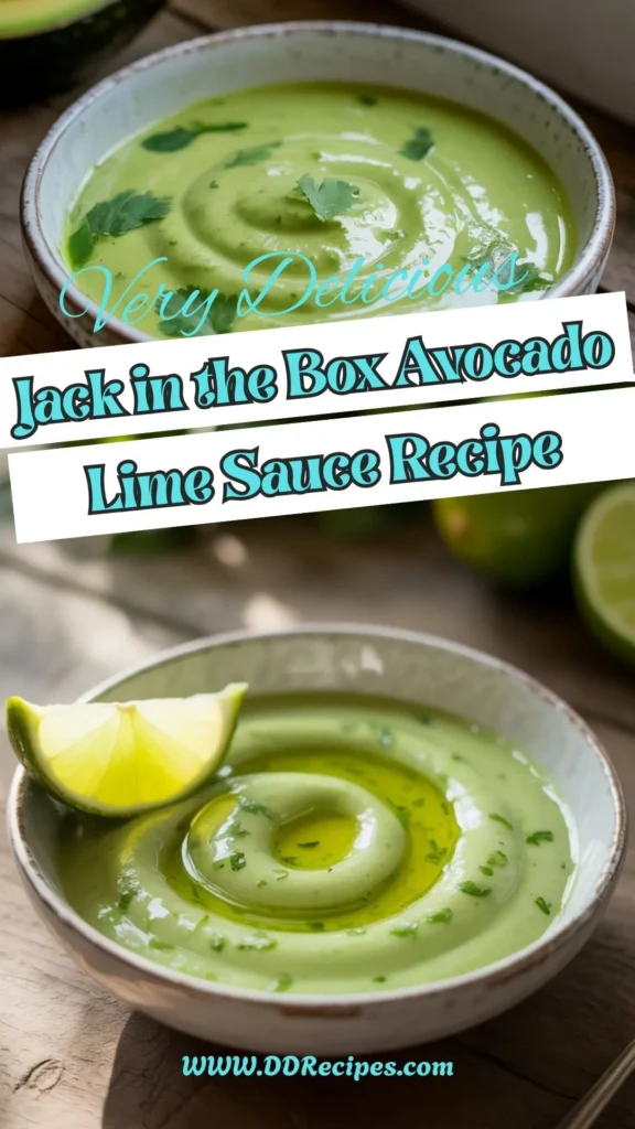 Jack in the Box Avocado Lime Sauce