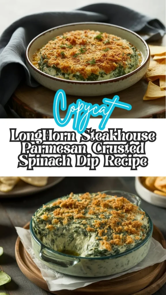 LongHorn Steakhouse Parmesan Crusted Spinach Dip