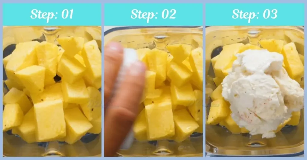 Step by Step Ninja Slushi Dole Whip Recipe