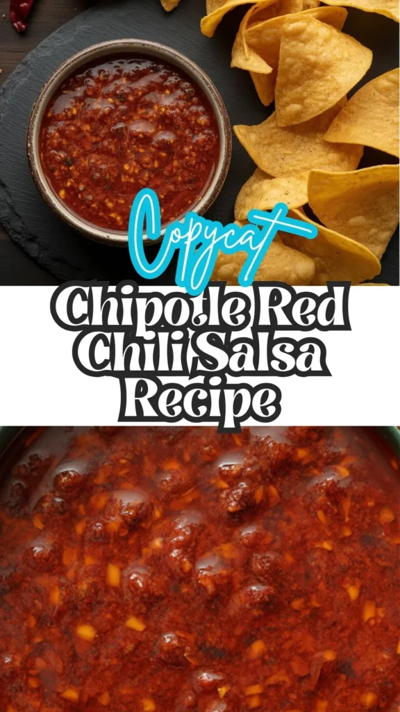 Copycat Chipotle Red Chili Salsa Recipe