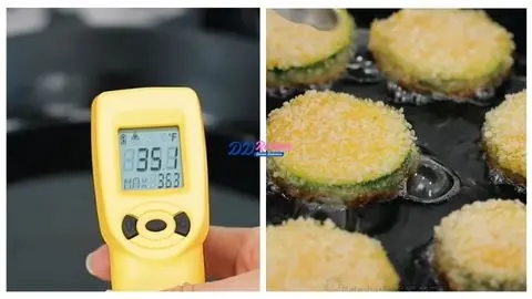 Heat the Oil & Fry the Zucca Chips