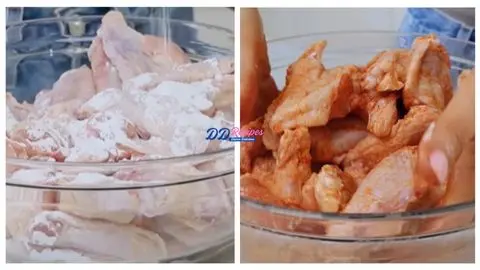 Season the Wings Add the avocado oil, white vinegar, Old