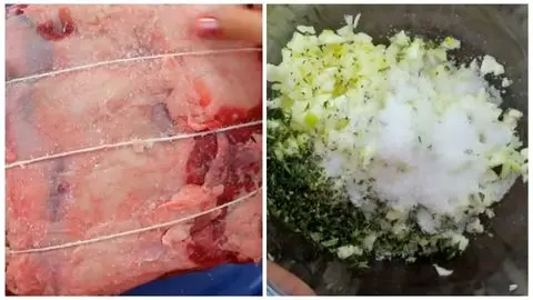 Season and Rest & Make the Prime Rib Marinade Crust