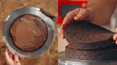 Assembling the Cake Layers