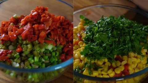 Assembling the Salad Base