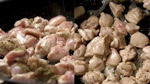 Browning the Chicken
