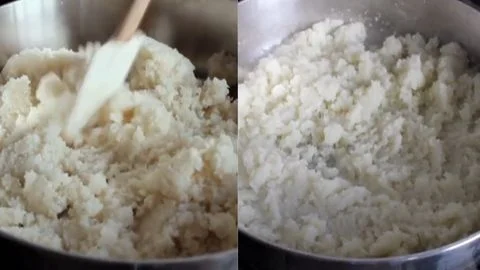 Cooking the Riced Cauliflower