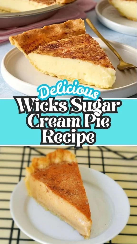 Copycat Wicks Sugar Cream Pie Recipe