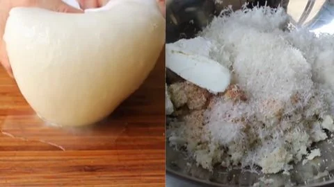 Draining the Moisture & Mixing the Dough