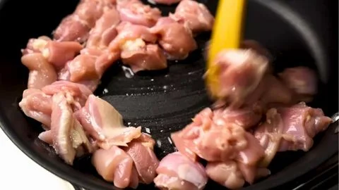 Pan Heating and Chicken Seasoning