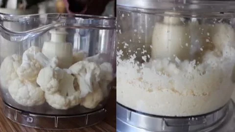 Preparing the Cauliflower & Ricing the Cauliflower