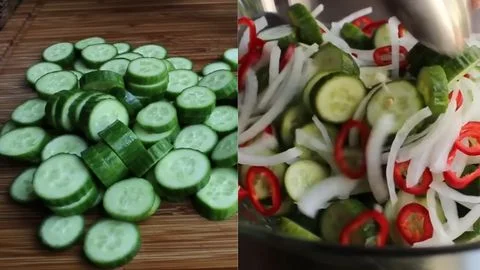 Preparing the Fresh Vegetables