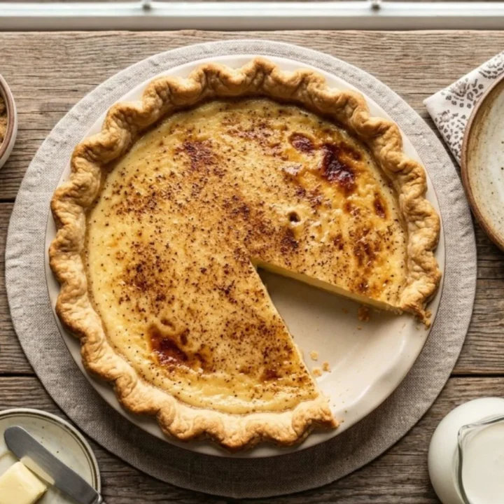 Wicks Sugar Cream Pie Recipe
