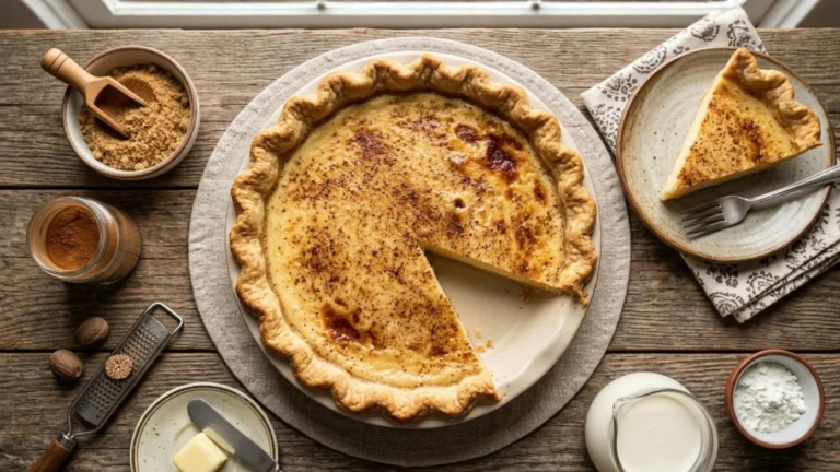 Wicks Sugar Cream Pie Recipe