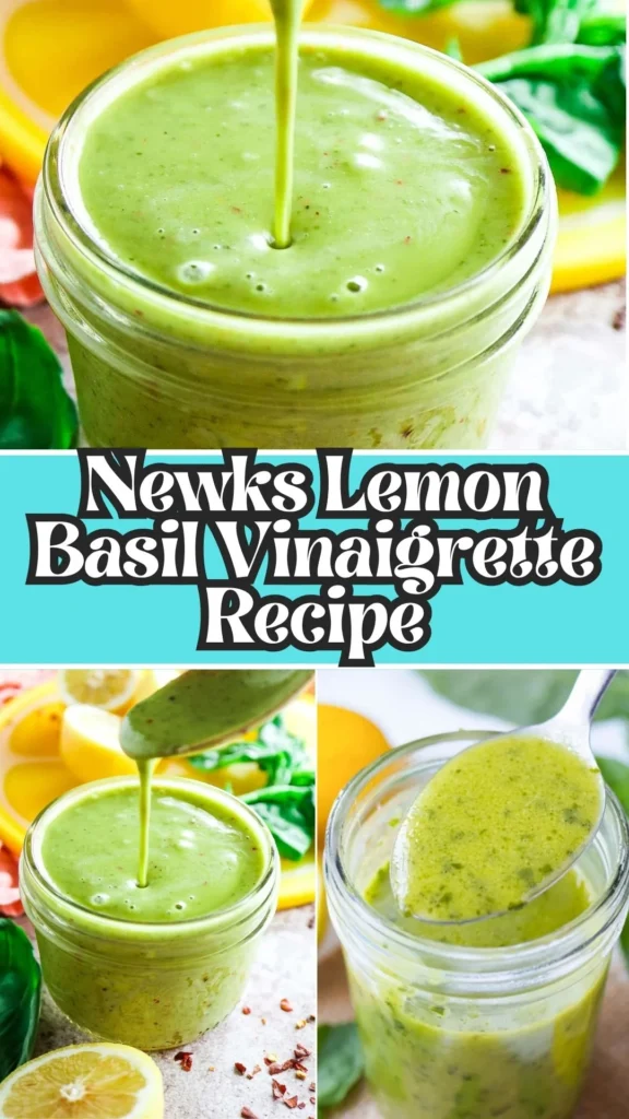 How to make Newks Lemon Basil Vinaigrette