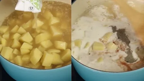 Add Potatoes and Liquids