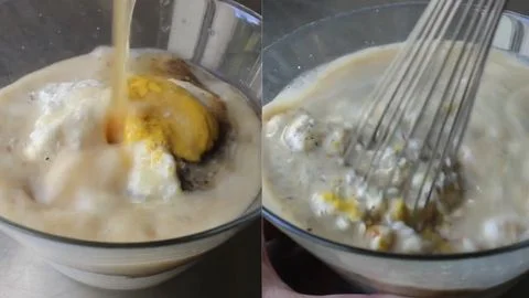 Add Vinegar & Mix Thoroughly