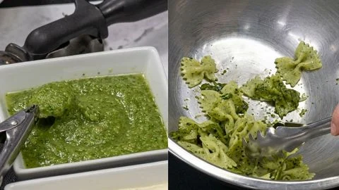 Coat with Pesto