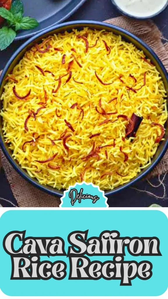 Copycat Cava Saffron Rice Recipe