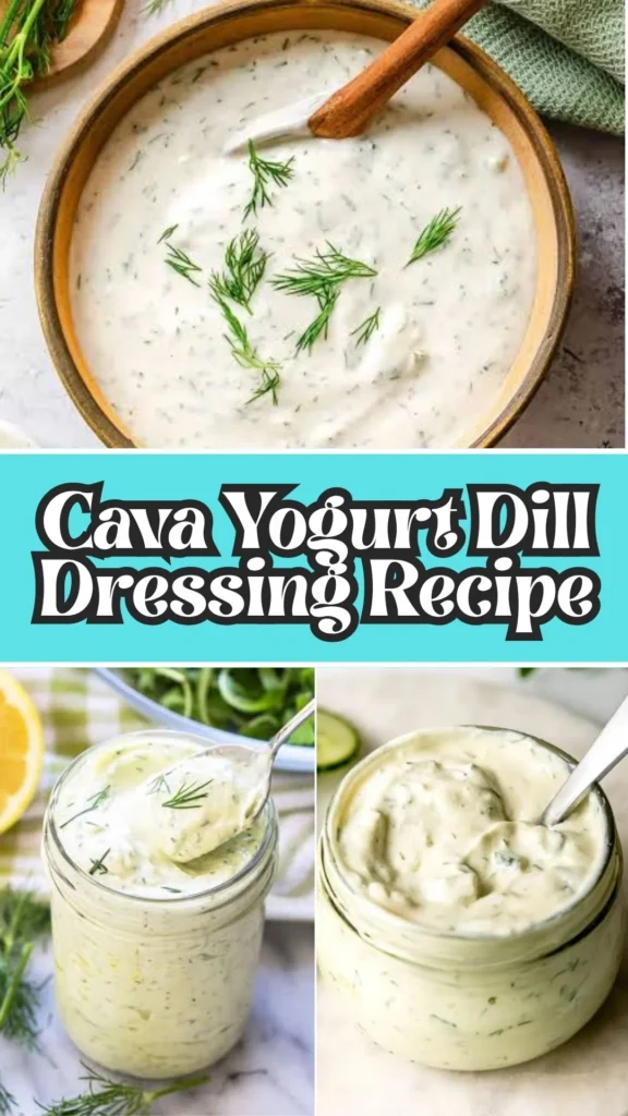 Copycat Cava Yogurt Dill Dressing Recipe
