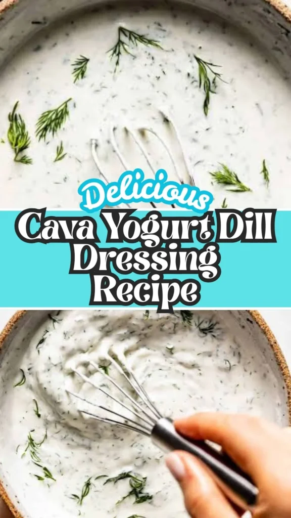 Delicious Cava Yogurt Dill Dressing