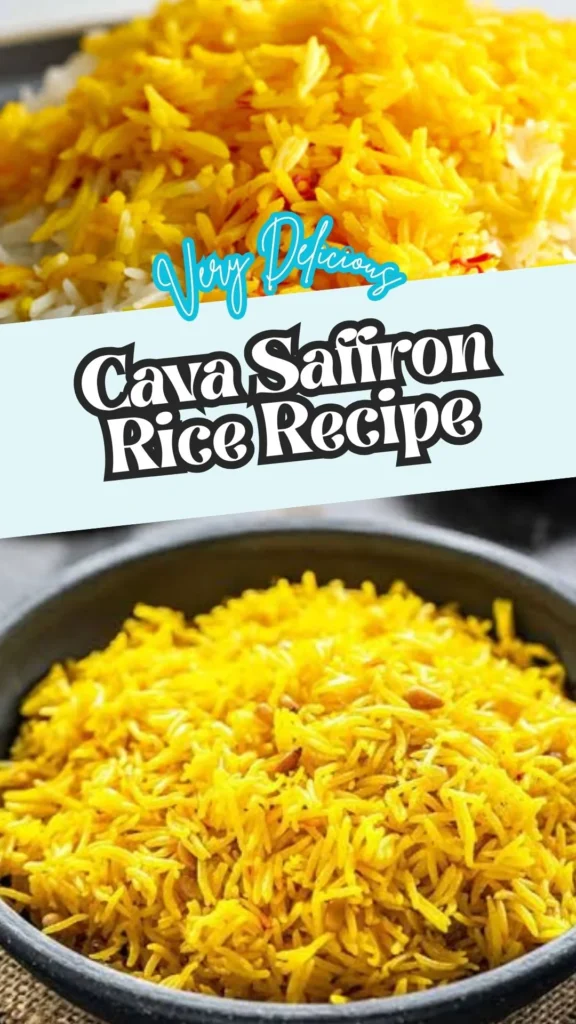 How to make Cava Saffron Rice