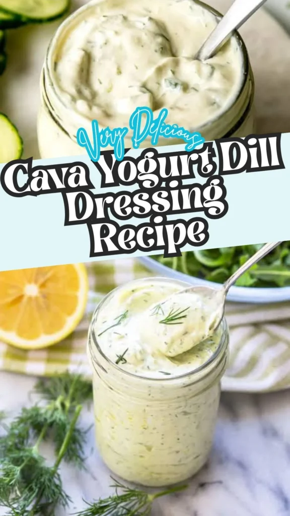 How to make Cava Yogurt Dill Dressing