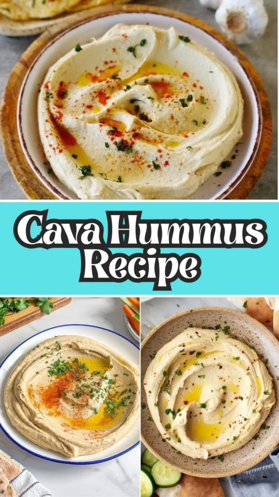 Copycat Cava Hummus Recipe