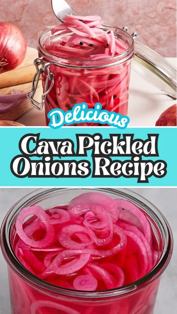 Homemade Cava Pickled Onions