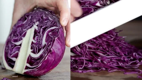 Prepare the Red Cabbage and Carrots